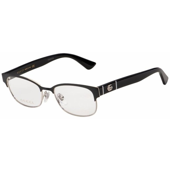 Gucci 49mm Black Frame Eyeglasses! New - Picture 1 of 5